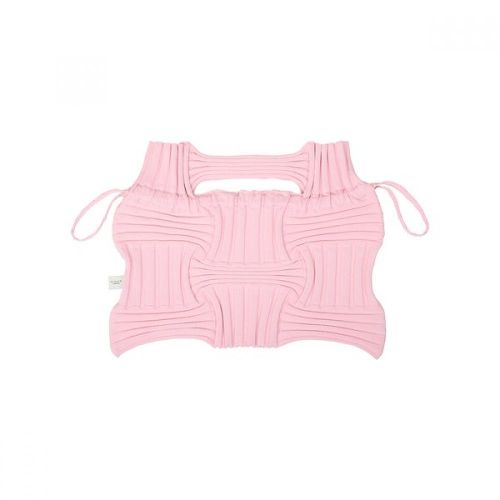 Pleatsmama Light Pink Big Bow Bag