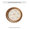 Handmade Rattan Round Light Luxury Tray for Picnic, Fruit, and Candy Storage in the Living Room or Restaurant.