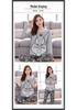 Women's Spring Autumn Long Sleeve Cute Pajama Set - Thin Casual Petite Homewear