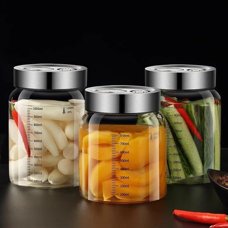 1000ML Glas Kühlschrank Einmachglas