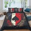 Playing Cards Duvet Cover Sets Queen Size Lightweight Down Quilt Covers Bedroom Decor Chip Themed Bedspread Covers No Comforter