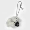 Wild Baby Lamb Bag Charm Keyring (Cream White)
