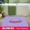Cute Simple Face Ditto Pokemon Purple Soft Non-Slip Absorbent Home Bathroom Entrance Doormat Floor Rug