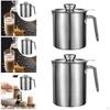 Oil Strainer Keeper Multipurpose Can with Dustproof Lid Kitchen Tool