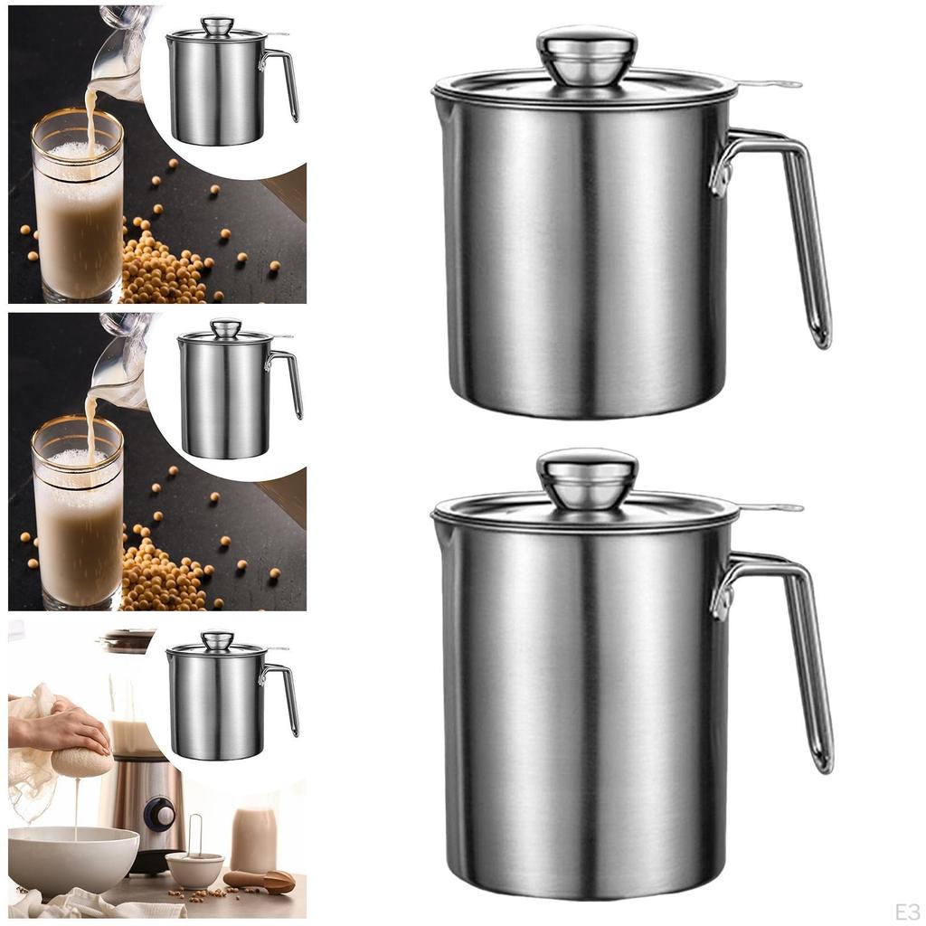 Oil Strainer Keeper Multipurpose Can with Dustproof Lid Kitchen Tool