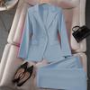 Completo Elegante da Donna per Primavera/Autunno: Completo due pezzi: Blazer Taglia Piccola + Pantaloni Monocolore