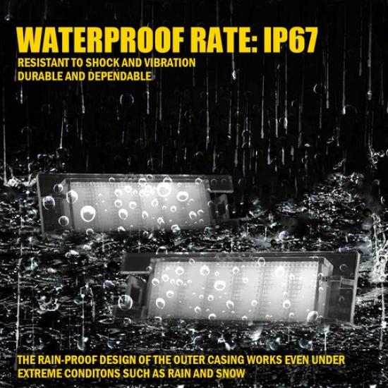 18-LED Kennzeichenleuchte Heckstoßstange Kennzeichenleuchten-Baugruppe Für 2016- Fiat 500X