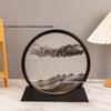 3D Quicksand Hourglass Art: Decompression Landscape Ornament for Home or Office Decor