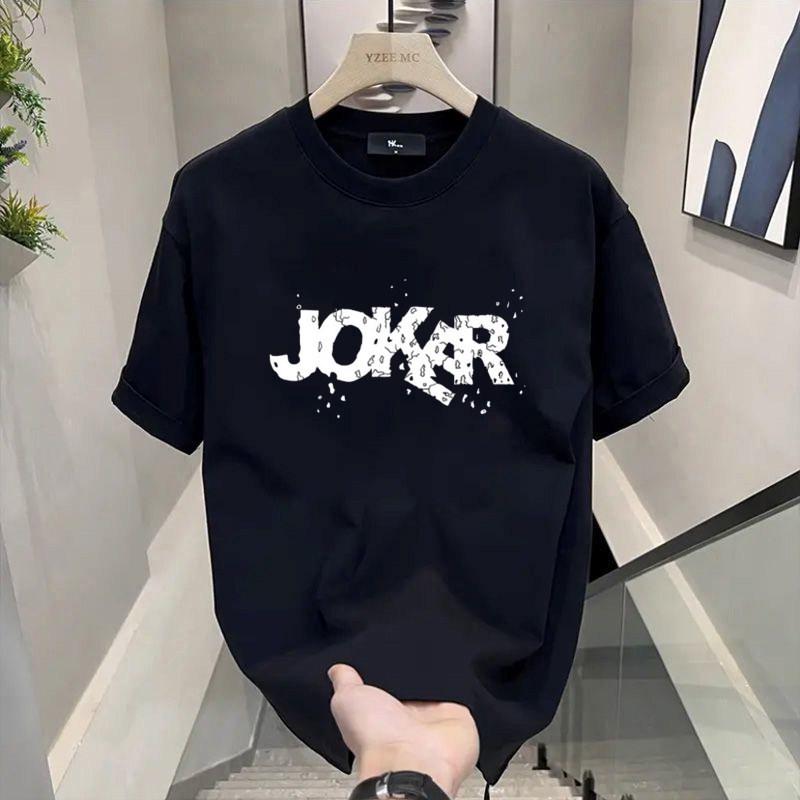 Men s Trendy Loose-Fit Summer T-shirt with Simple Letter Print Other