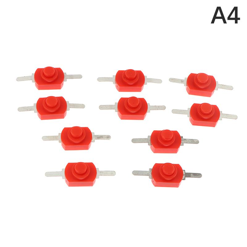 10 Stück 12 x 8 mm Ein-/Aus-Mini-Druckschalter für Taschenlampe, 1208 m, selbstsichernd