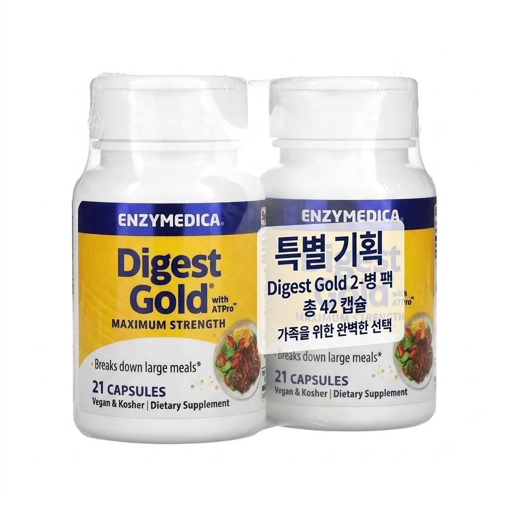 Enzymedica Digest Gold with ATPro, 21 Capsules