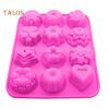 TK Flower Silicone Fondant Chocolate Cake Candy Mold DIY Baking Tool