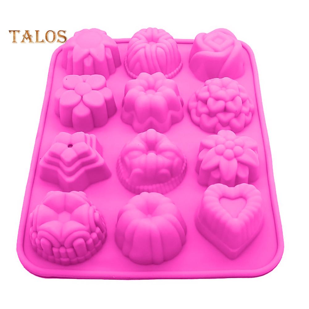 TK Flower Silicone Fondant Chocolate Cake Candy Mold DIY Baking Tool