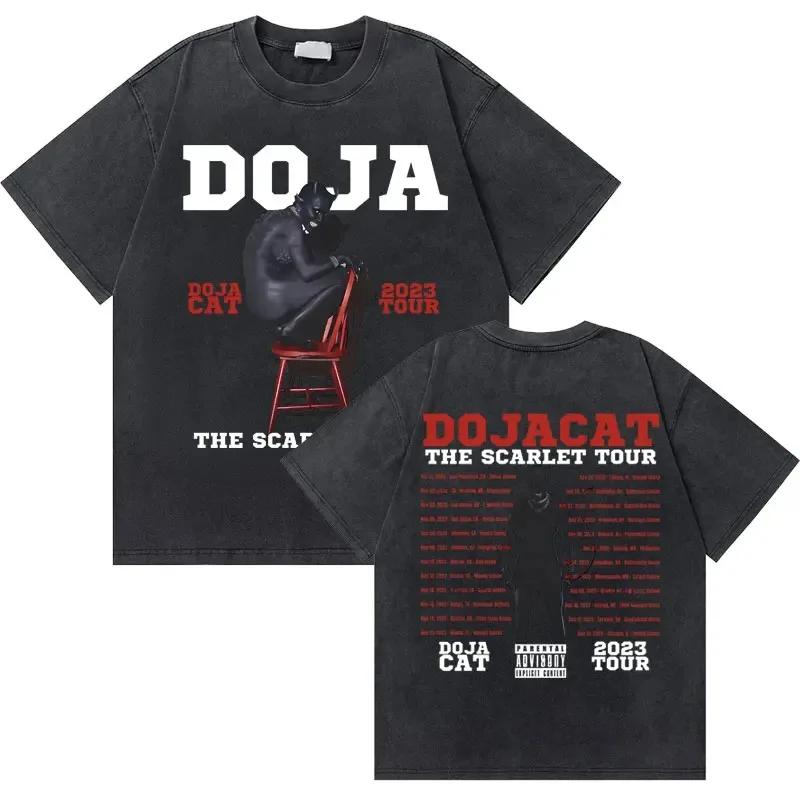 

Doja Cat Classic Album Poster Graphic Print T-shirt Men Women Fashion Summer Retro Washed O-neck Cotton Tee Oversized Top S