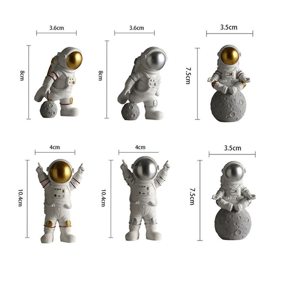 Statues Miniatures Gift Spaceman Moon Sculpture Decorative Astronaut Figurines Astronaut Model