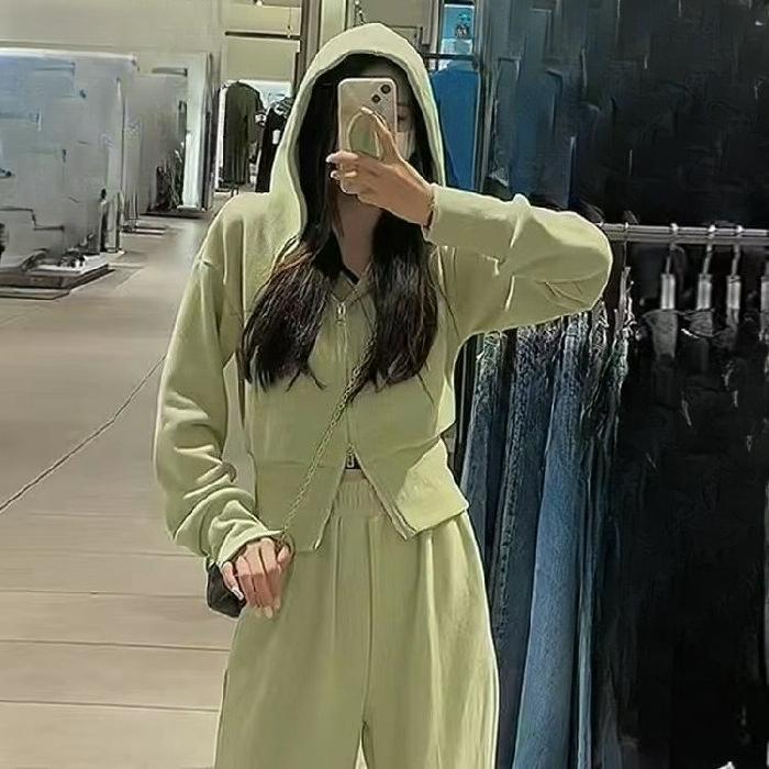 Men's Autumn Sports Suit Women's Loose and Thin Sweater Fashion Casual Two-piece Trend