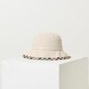 Daks Ivory Check Cotton Linen Blend Bucket Hat Dbhe2e123