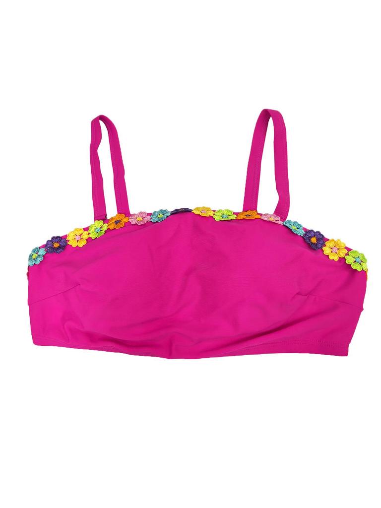 2026 European & American Plus Size High Waist Floral Bikini with Detachable Straps