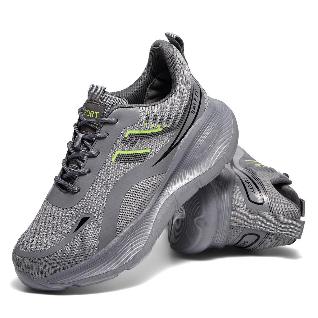 Scarpe di Sicurezza Nere da Uomo Coibentate Antiscivolo - Calzature con Costruzione Anti-Odore, Resistenti all'Usura, Anti-Schiacciamento, Anti-Perforazione
