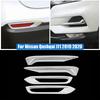 Car Exterior Part Front Rear Fog Lamp Light Bumper Reflector Frame Cover Trim Chrome Refit for Nissan Qashqai J11