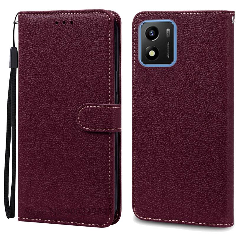 Für Vivo Y01 Hülle Vivo Y15A Y15S Leder Brieftasche Flip Cover Handyhülle Für Vivo Y01 Y 01 V2166 V2120 V2147 V2134 Hülle Fundas