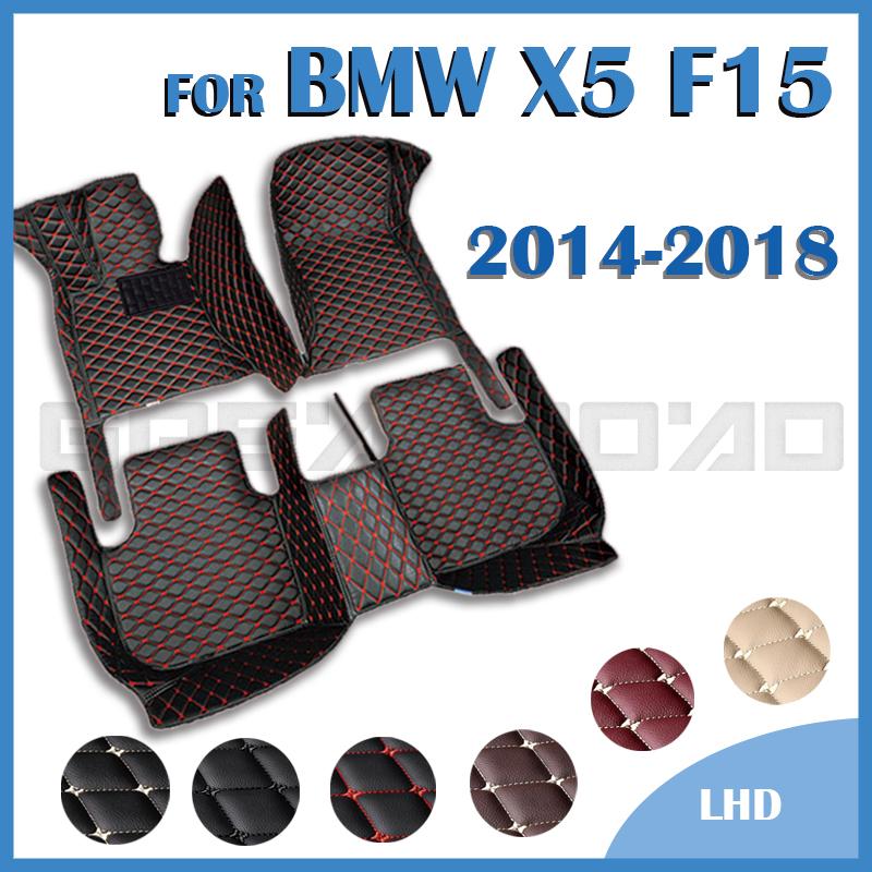 

Car Floor Mats For BMW X5 F15 Five Seats 2014 2015 2016 2017 2018 Custom Auto Foot Pads Carpet Cover Interior