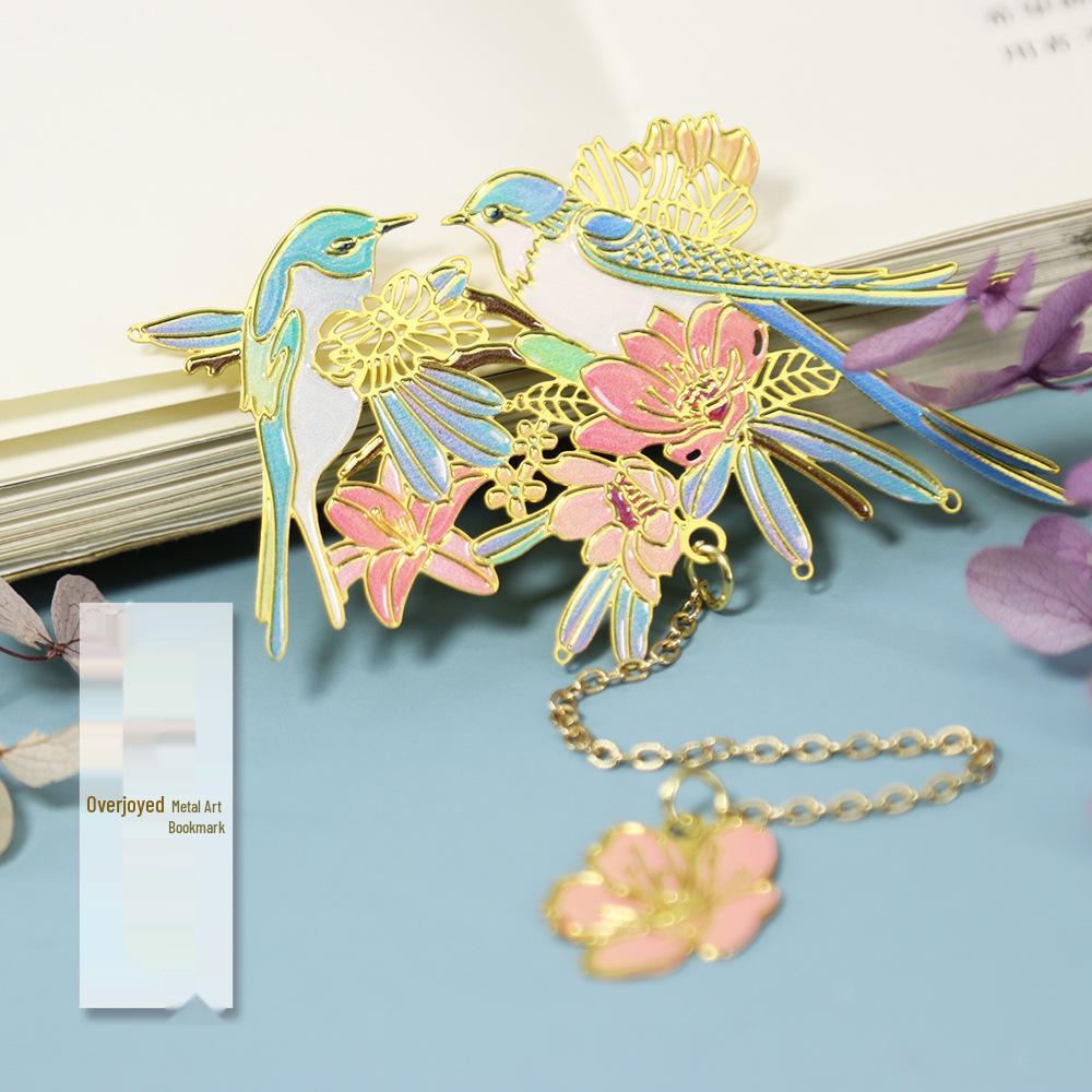 Joyful Magpie Metal Bookmark Gift Box - Chinese Style for Teacher's Day & Students