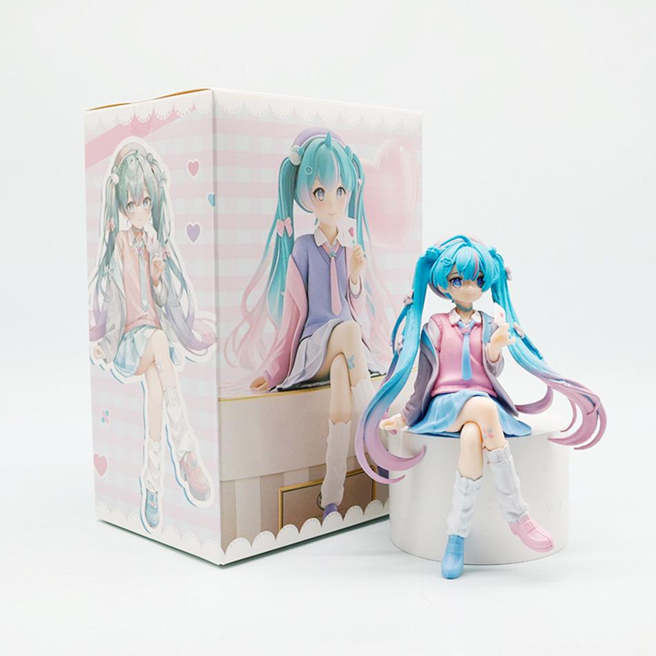 Anime Hatsune Miku Figure Model Cartoon Cute Tabletop Decoration Suitable For Car Dashboard Decoration Cute Holiday Gift