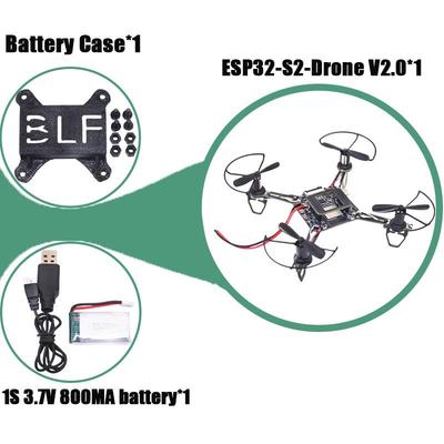 BoL Cube ESP32 V2.0 Open Source Quadcopter with Flight Control, Battery Compartment, and Battery