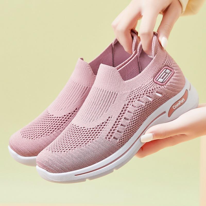 Shoes women's summer new couple casual shoes one pedal flying woven mother shoes women's shoes