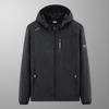 Men's Lightweight Hooded Windbreaker - Quick Dry Outdoor Jacket with Zipper Pockets for Hiking and Daily Wear
