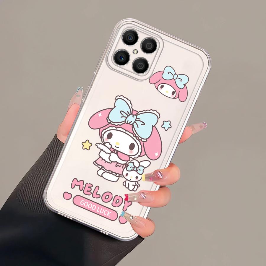 Sanrio Cute Melody Kuromi Soft Phone Cover Case for Honor X8b X7b X9a X8 X8a X9b 90 Lite