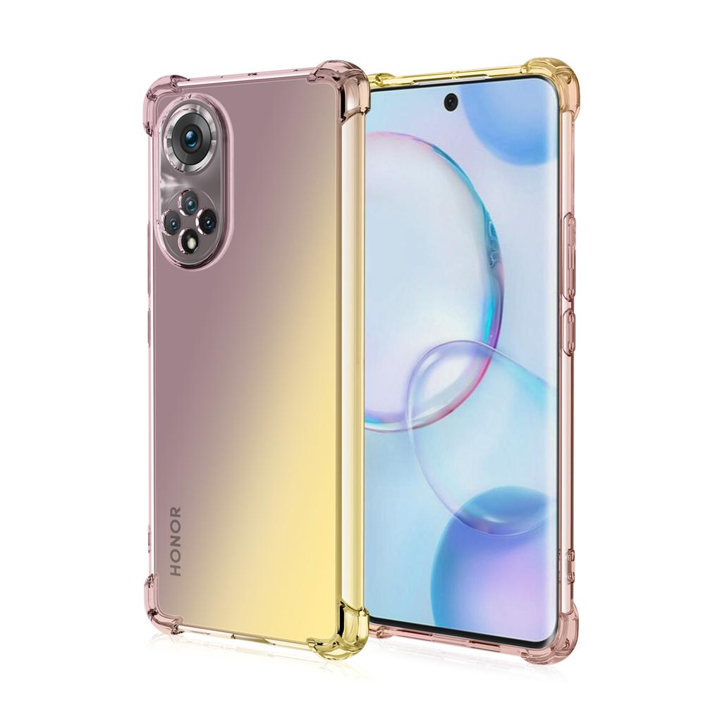 Clear Cute Gradient Phone Case Slim Anti Scratch Flexible TPU Cover Shockproof Protective Case for Huawei Honor 9X Lite 20 9A 9S 10I 20S 50 60 90