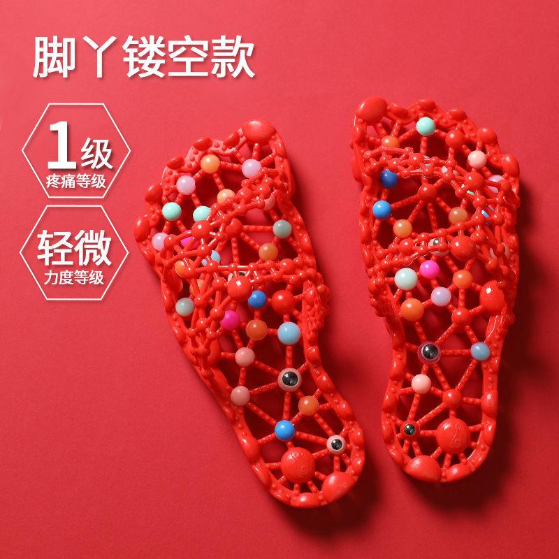Summer Women's Bathroom Slippers, Hollow Non-Slip Indoor Shower Slippers, Quick Dry Leakage Home Dormitory Slippers with Foot Massage Sole