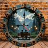 Efficient Production 25x25cm Wood Wall Clock with Quick Lead Times