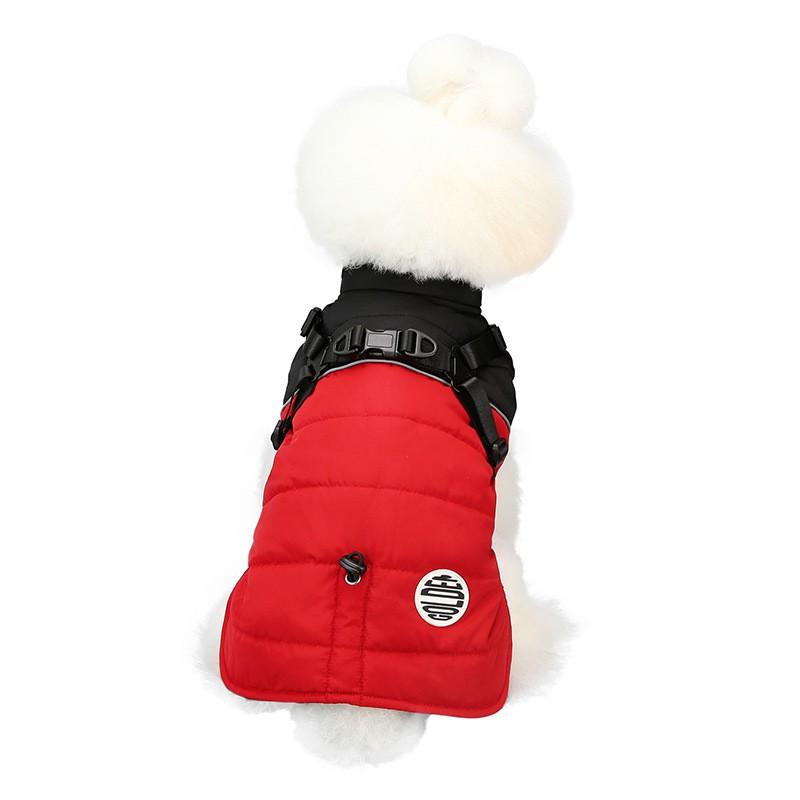 Winter Dog Cotton Vest Waterproof Warm Padded Coat Small To Large Breeds Skiing Outdoor Use