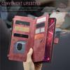 CaseMe Flip Leather Phone Case For Samsung Galaxy S26 Ultra S25 Edge S24 FE S23 S22 S21 S20 Plus S10 Note 20 Ultra Zipper Wallet Card Bag Cover Coque