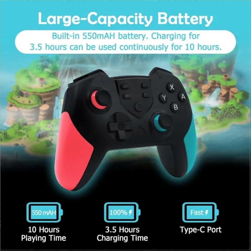 Wireless Pro Controller Compatible with Nintendo Switch,Switch Lite - Premium Joypad for Video Games - 3 Levels of Turbo Speed - Adjustable Vibration 