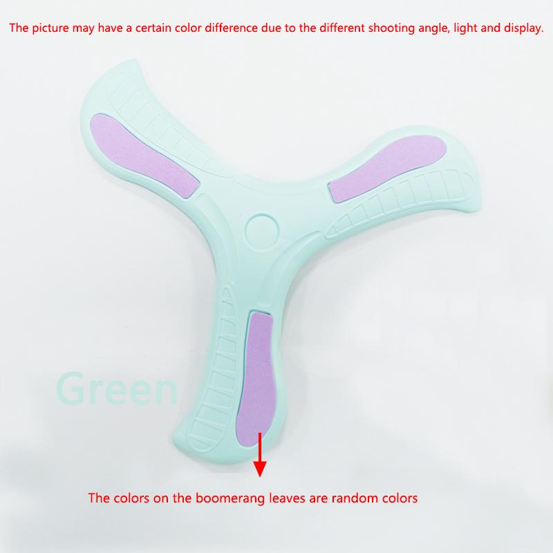 Children Soft Boomerang Toy Three-leaf Cross Outdoor Flying Disc Games Adult-kids Interactive Sports Toys for Decompression Gift