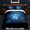 Set Biancheria da Letto Napoli FC 1 Copripiumino + 2 Federe Morbido Traspirante Biancheria da Letto per la Casa