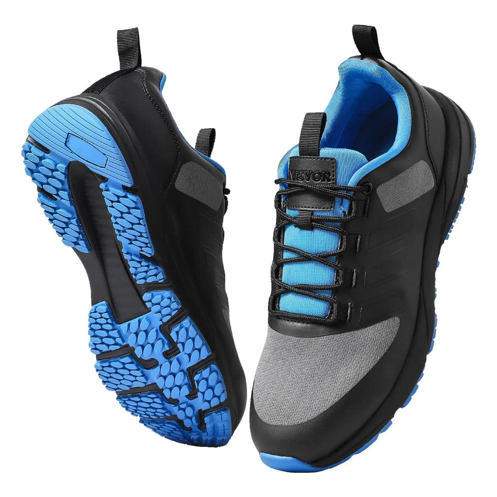 VEVOR Cross Training Shoes, M Width Sneakers UK Size 8, Wide Toe Box Shoes with Arch Support & Adjustable Lace-up, Training Shoes for Running