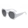 European & American Color Block Polygon Street Style Sunglasses