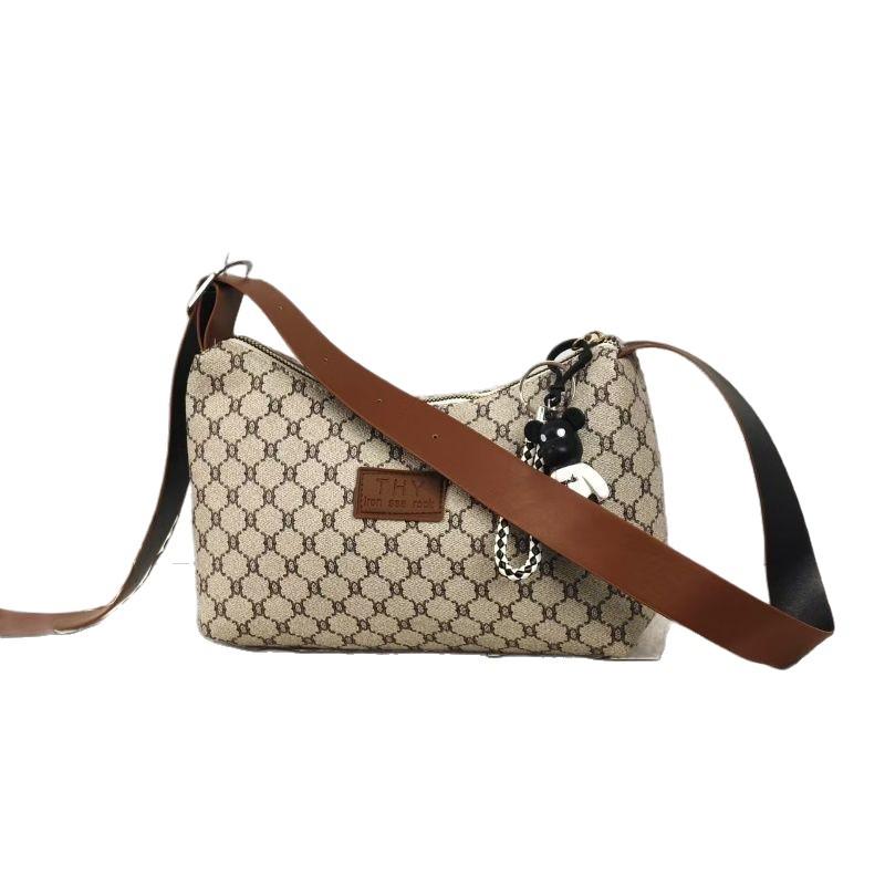 Damen Retro PU Leder Wasserdichte Achselkissen Tasche - Vielseitige Einzelne Schulter Pendler Tasche