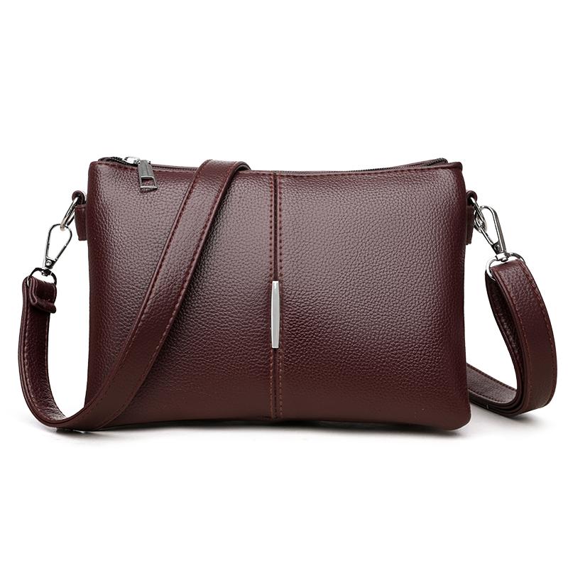 Women's Small Square Shoulder Bag Soft Leather Crossbody Bag Mother Bag