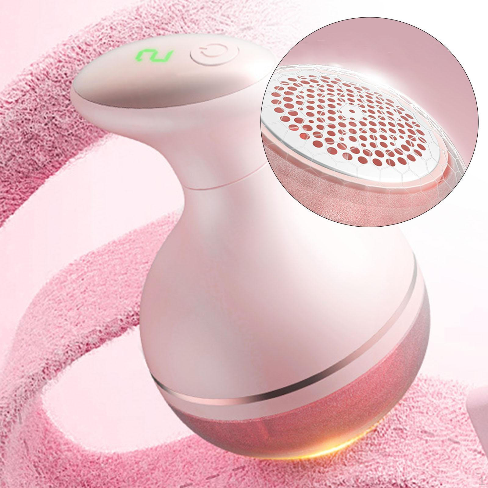 

Электрическая бритва для ткани с контейнером для удаления ворса с одеял, ковров и одежды розовый