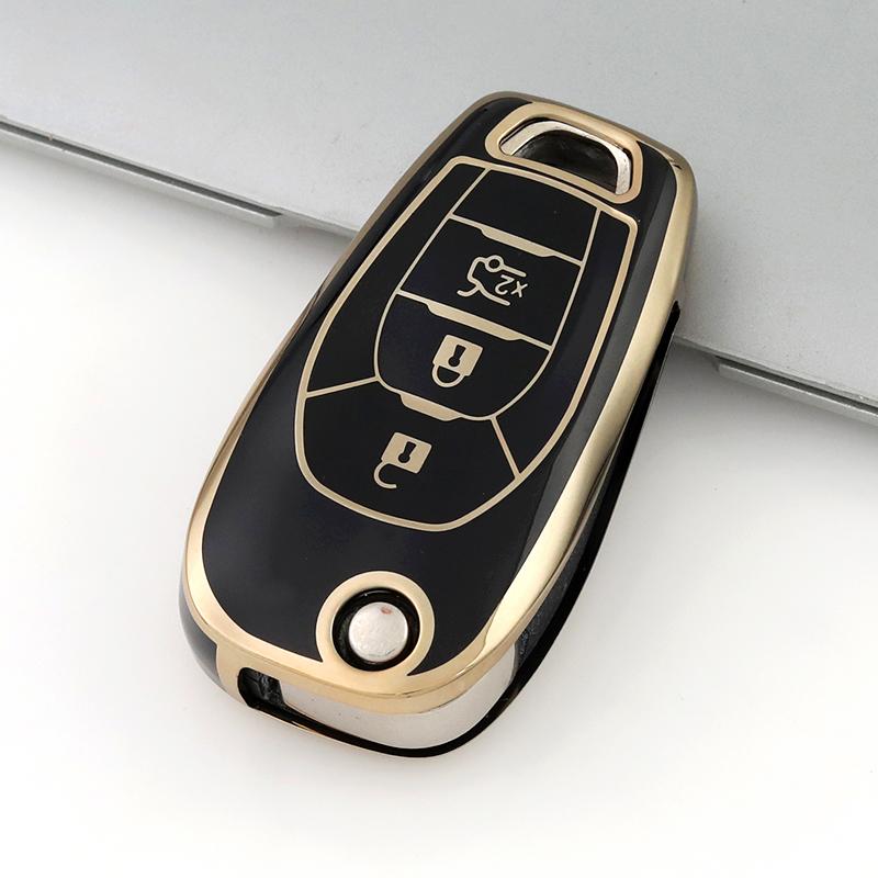 Car Flip 3 Button Key Case For Chevrolet Cruze Aveo 2014 2015 2016 2017 2018 2019 2020 Protective Cover Bag Shell Holder