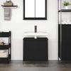 Black Bathroom Vanity Cabinet 60 x 34.5 x 60 cm