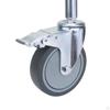 Gate Wheel Support Durable Iron with 360° Swivel Heavy Duty Helper for Yard