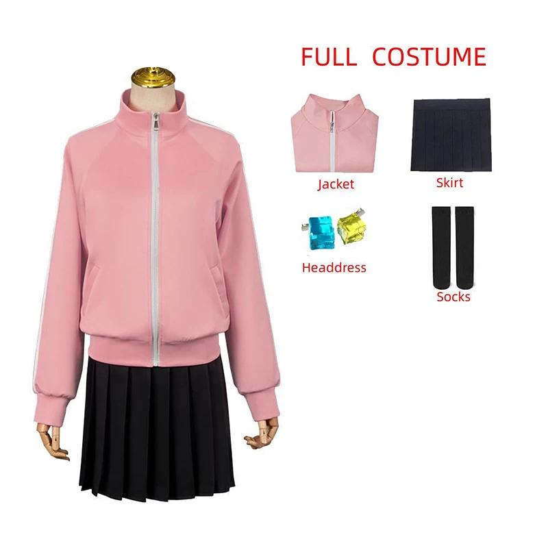 Anime Bocchi the Rock Gotou Hitori Cosplay Kostüm Yamada Ryou Rosa Mantel Rock JK Uniform Halloween Outfits