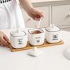Nordic Minimalist Ceramic Condiment Jar Set